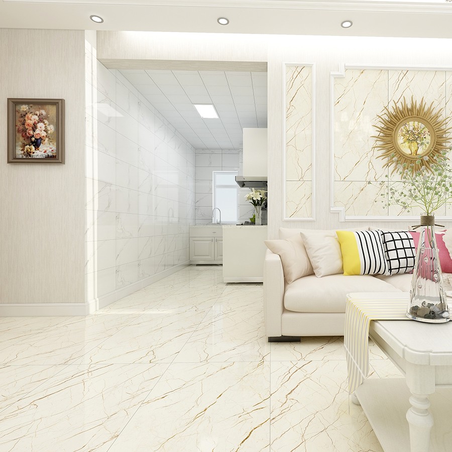 【雅柏麗】晶鋼釉面大理石地板磚 TD127018